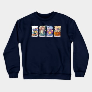 Allegory of the four seasons as a manatees: winter, spring, summer and autumn Crewneck Sweatshirt